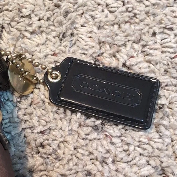 Coach Classic Brown Logo Print Large Travel Crossbody Bag Adjustable Strap - Picture 5 of 13